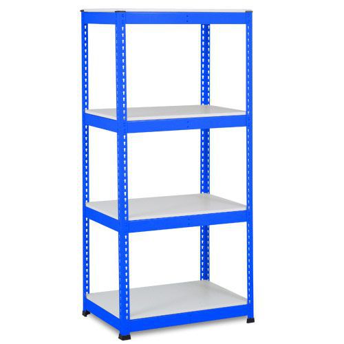 Rapid 1 Shelving (1980h x 915w) Blue - 4 Melamine Shelves