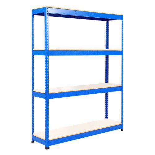 Rapid 1 Shelving (1980h x 1525w) Blue - 4 Melamine Shelves