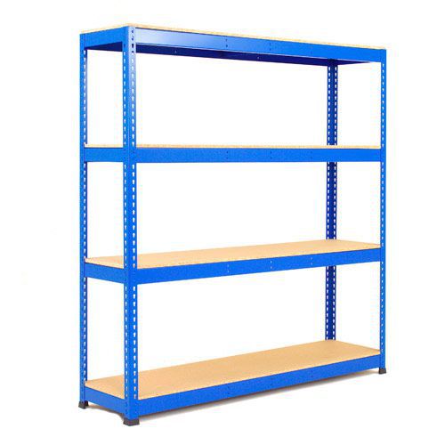Rapid 1 Shelving (2440h x 1525w) Blue - 4 Chipboard Shelves