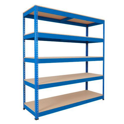 Rapid 1 Shelving (2440h x 1830w) Blue - 5 Chipboard Shelves