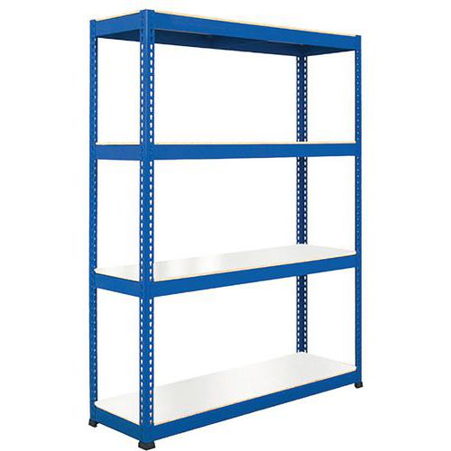 Rapid 1 Shelving (2440h x 1830w) Blue - 4 Melamine Shelves