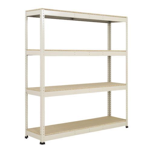 Rapid 1 Heavy Duty Shelving (1980h x 1525w) Grey - 4 Chipboard Shelves