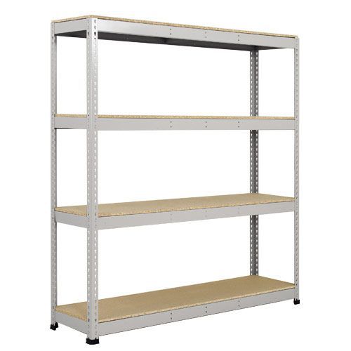 Rapid 1 Galvanized Shelving with 4 Chipboard Shelves (1980h x 915w)