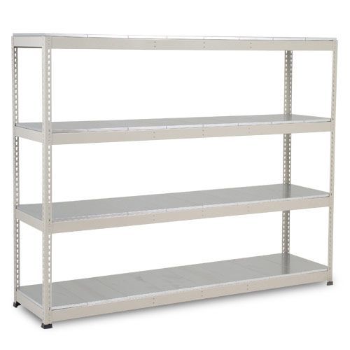 Rapid 1 Heavy Duty Shelving (2440h x 2440w) Grey - 4 Galvanized Shelves