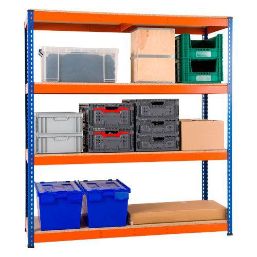 Rapid 1 Heavy Duty Shelving with 4 Chipboard Shelves - 1980h 1830w - Offer