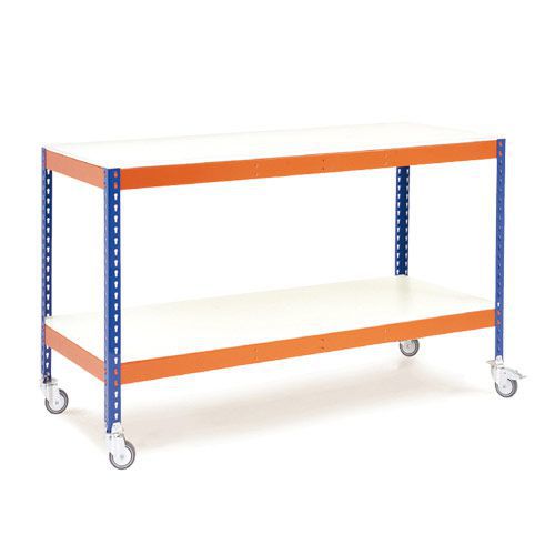 Rapid 1 Mobile Workbench - Melamine Shelves