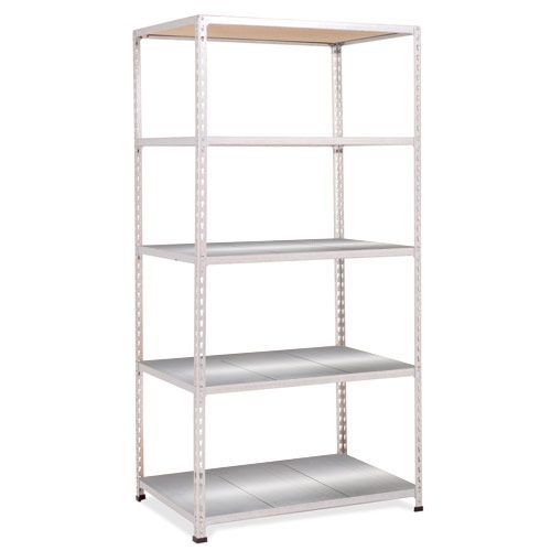 Rapid 2 Shelving (1600h x 915w) Blue & Grey - 5 Galvanized Shelves