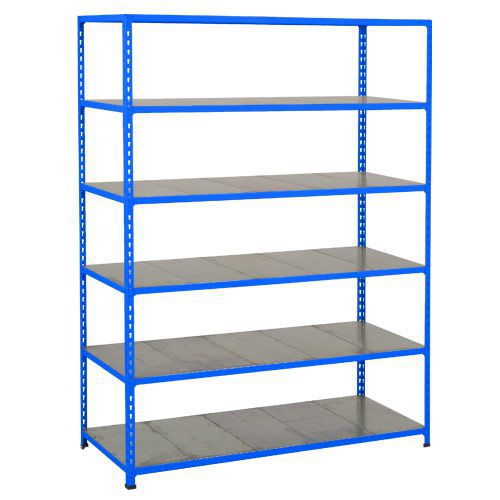 Rapid 2 Shelving (1600h x 1220w) Blue - 6 Galvanized Shelves