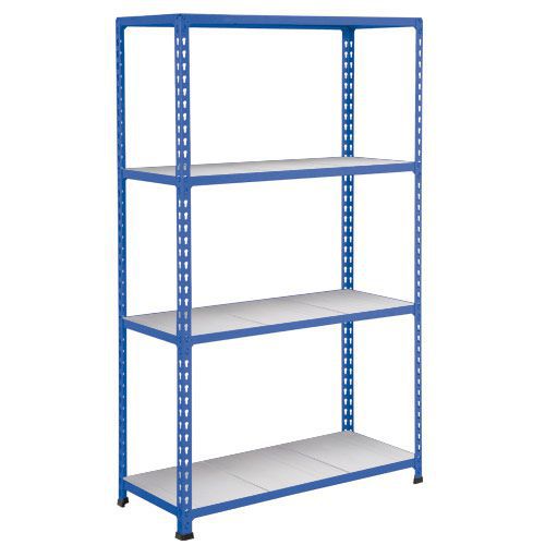 Rapid 2 Shelving (1980h x 915w) Blue - 4 Galvanized Shelves