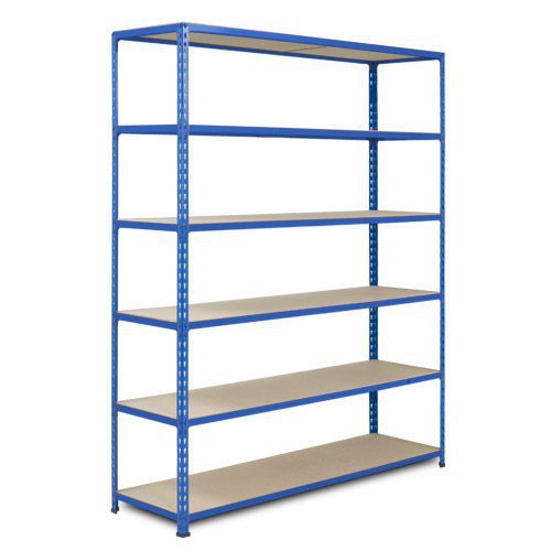 Rapid 2 Shelving (1980h x 1220w) Blue - 6 Chipboard Shelves