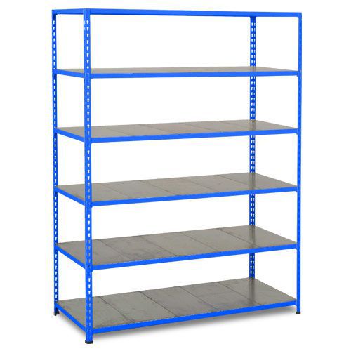 Rapid 2 Shelving (1980h x 1525w) Blue - 6 Galvanized Shelves