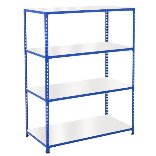 Rapid 2 Shelving (1980h x 1525w) Blue - 4 Melamine Shelves