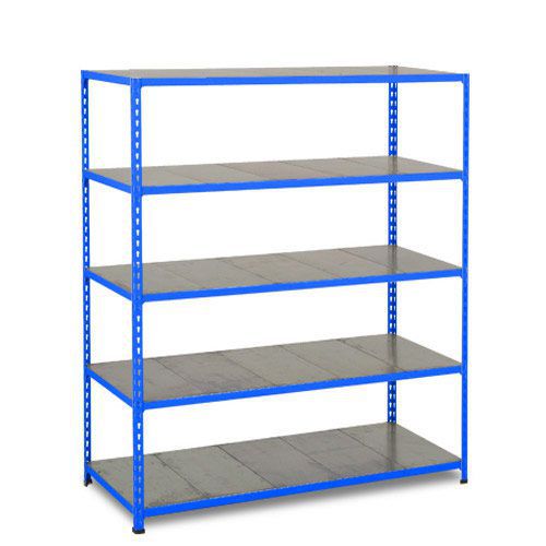 Rapid 2 Shelving (1980h x 1525w) Blue - 5 Galvanized Shelves