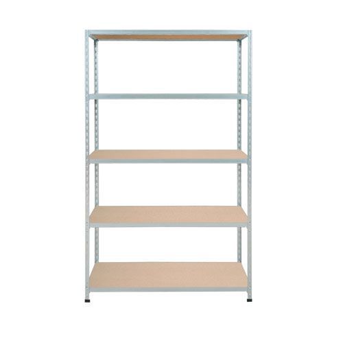 Rapid 2 Shelving (1980h x 915w) Galvanized - 5 Chipboard Shelves