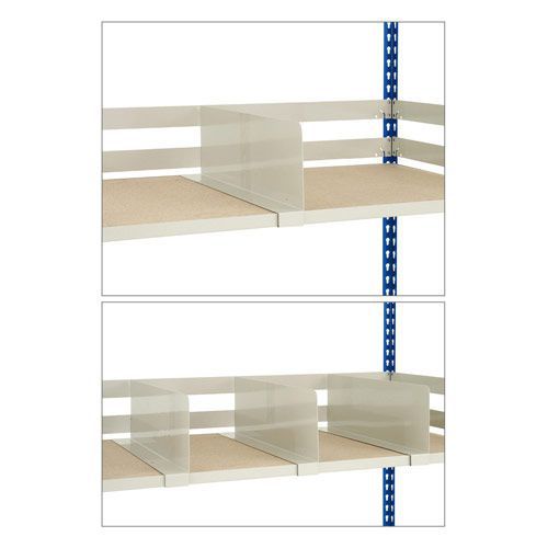Shelf Divider For Rapid 2 Bays - Grey