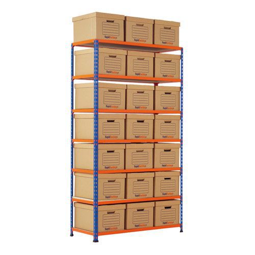 Rapid 2 Single Storage (1980h x 1120w) 21 Brown Document Boxes