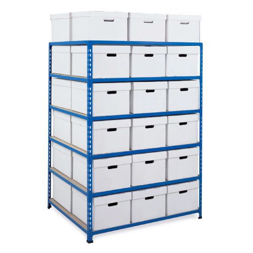 Rapid 2 Double Side Storage (1600h x 1120w) 36 White Document Boxes