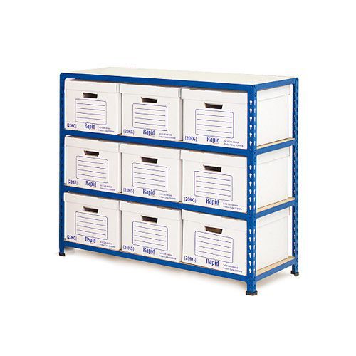 Rapid 2 Storage Bays (990h x 1120w) 9 Document Boxes