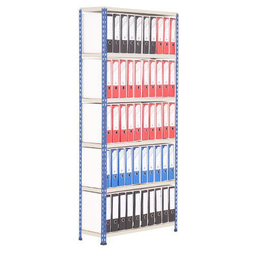 Lever Arch Storage Unit (2172h x 915w) Blue Grey For 100 Foolscap Files