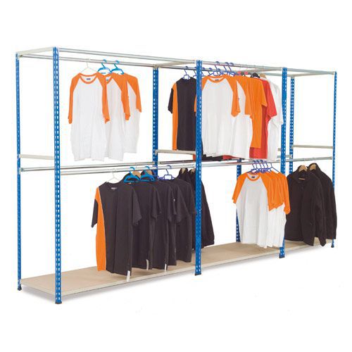 Rapid 2 Free Standing Garment Racking (1980h) With 2 Levels