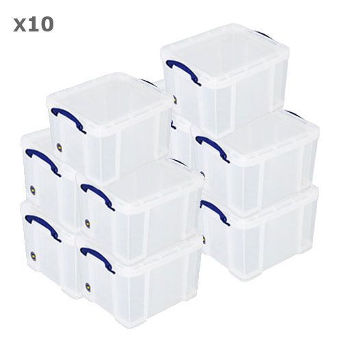 Pack Of 10 Really Useful Boxes - 35 Litre