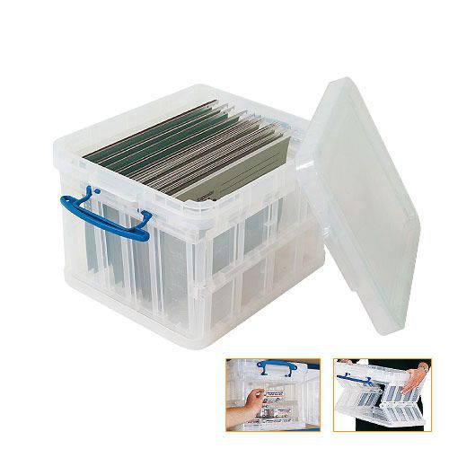 Really Useful 35 Litre Clear Folding Box