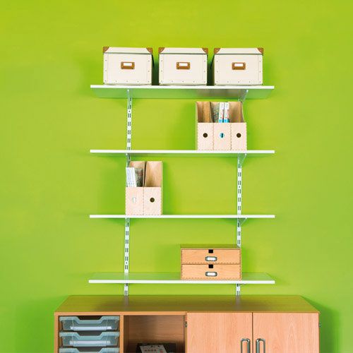 Rapid Twin Slot Shelving Kits with 4 Shelves