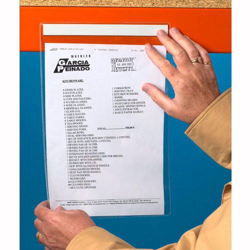 Self Adhesive Plastic Document Holder