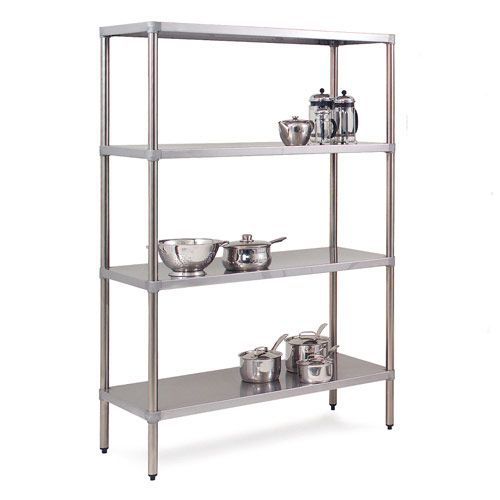 Stainless Steel Shelving Bays - 1800h 525d