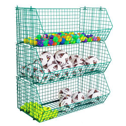 Large Wire Mesh Storage Baskets (120kg Capacity)