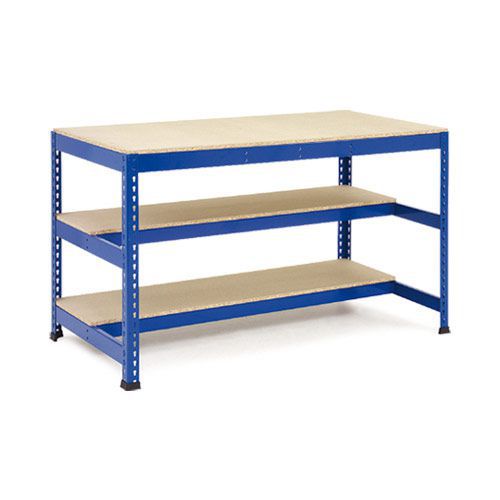 Rapid 1 - Heavy Duty Workbench (2440w) with Two Lower Half Shelves