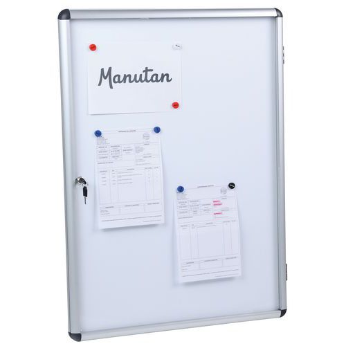 Notice Boards - Lockable Glass Door - Magnetic Pinboards - Manutan Expert