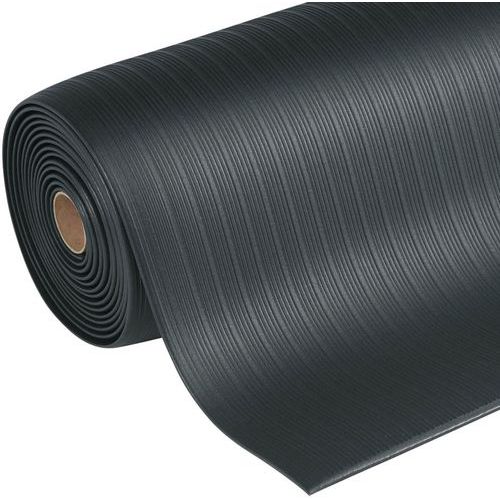 Anti-Fatigue Ribbed Matting Roll - Ergonomic - Medium Duty - Manutan