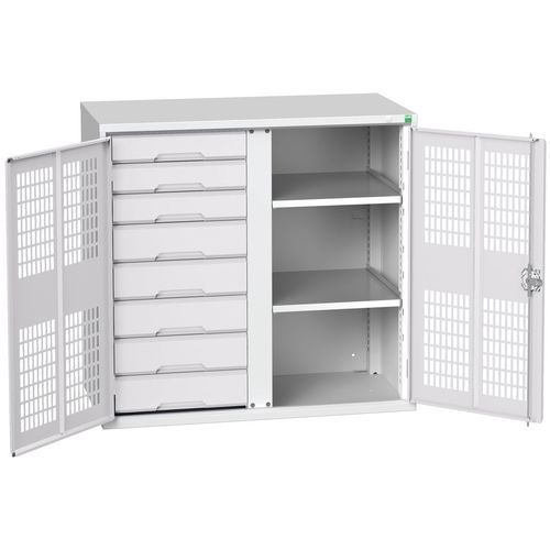 Bott Verso Shelf/Drawer Ventilated PPE Metal Cabinet HxW 1000x1050mm