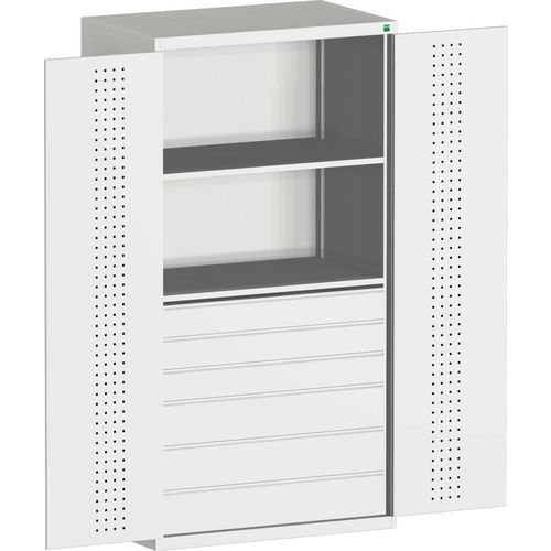 Bott Cubio Metal Multi Shelf/Drawer Tool Storage Cupboard. WxD 1050x650mm