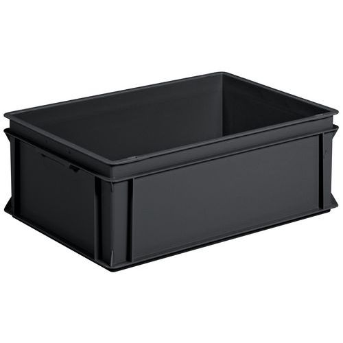 European-standard container - Solid - Black - Recycled