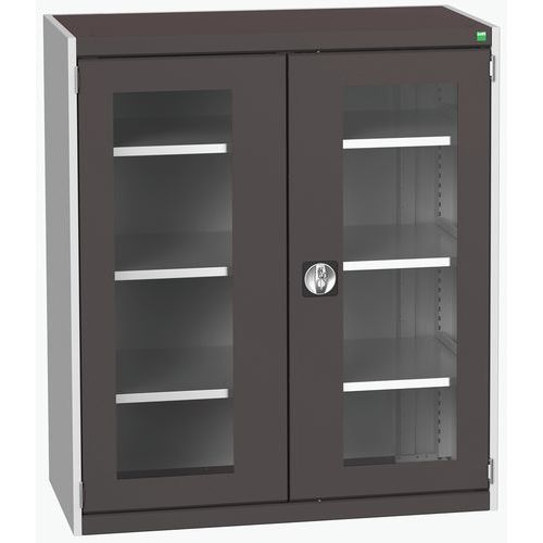 Bott Cubio Metal Cabinet With Vision Doors 1200x1050mm