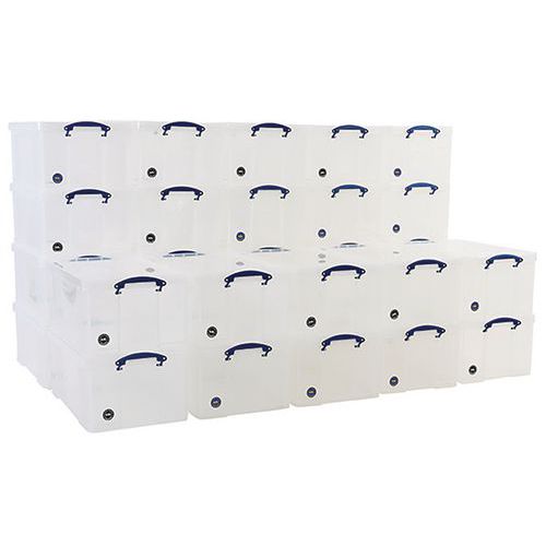 Clip Lock Box - 64 L Pallet - Clear - Really Useful