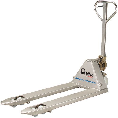 Stainless Steel Hand Pallet Truck - 2500kg Capacity - Pramac GS Stainless Steel Hand Pallet Truck - 2500kg Capacity - Pramac GS
