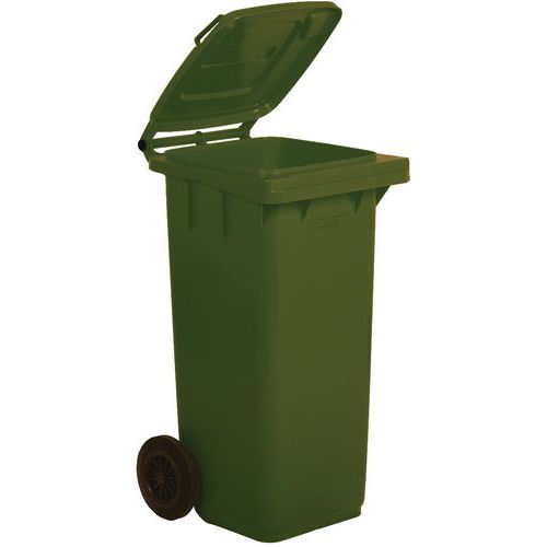 Lidded Wheelie Bin - 240 Litre Storage - Various Colours - Manutan Expert