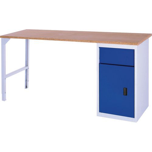Bott Verso Industrial Workbench With Drawer & Cupboard 150kg UDL Capacity