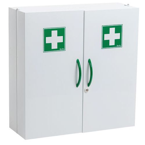 Large First Aid Cupboard - Pharmacy Cabinets - 2 Doors - Manutan Expert