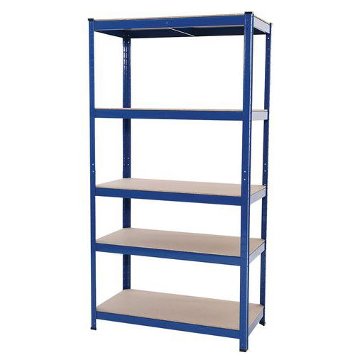 Budget Shelving - Blue - 1720h 900w with 5 Shelves