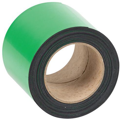 10m Label Holding Tape Roll - Magnetic & Erasable - Green - Manutan Expert