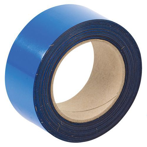 10m Label Holding Tape Roll - Magnetic & Erasable - Blue - Manutan Expert