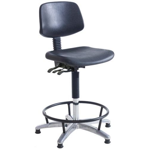 Heavy Duty Polyurethane High Workshop Chair with Feet Design Heavy Duty Polyurethane High Workshop Chair with Feet Design