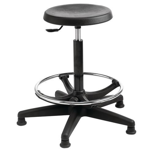 Polyurethane Industrial Stool with Foot Ring for Seating & Comfort Polyurethane Industrial Stool with Foot Ring for Seating & Comfort