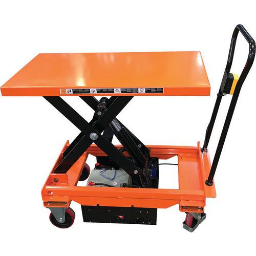Electric Mobile Scissor Lift Table - 300kg Capacity - 950mm Max Height