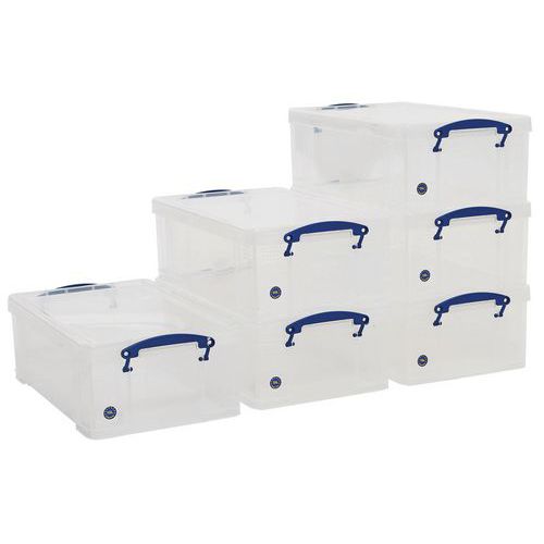Clip Lock Box - 12 L - Clear - Really Useful