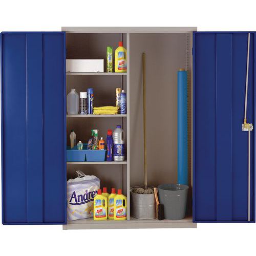 Large Metal Cleaning Cabinet with Antibacterial Coating Large Metal Cleaning Cabinet with Antibacterial Coating